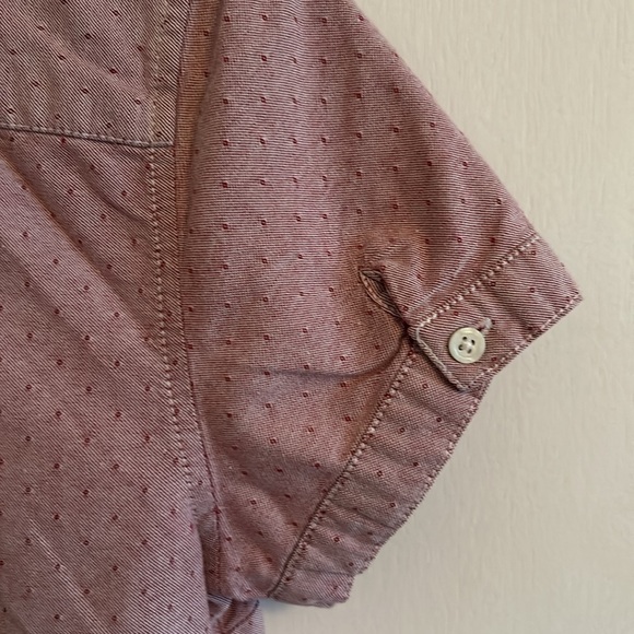 Tommy Hilfiger VGUC light purple button down short sleeved blouse, cotton. - Picture 13 of 16